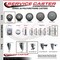 Service Caster 3 Inch Gray Polyurethane Wheel Swivel 34 Inch Threaded Stem Caster Set 2 Brakes SCC SCC-TS20S314-PPUB-34212-2-TLB-2 - alternate 4